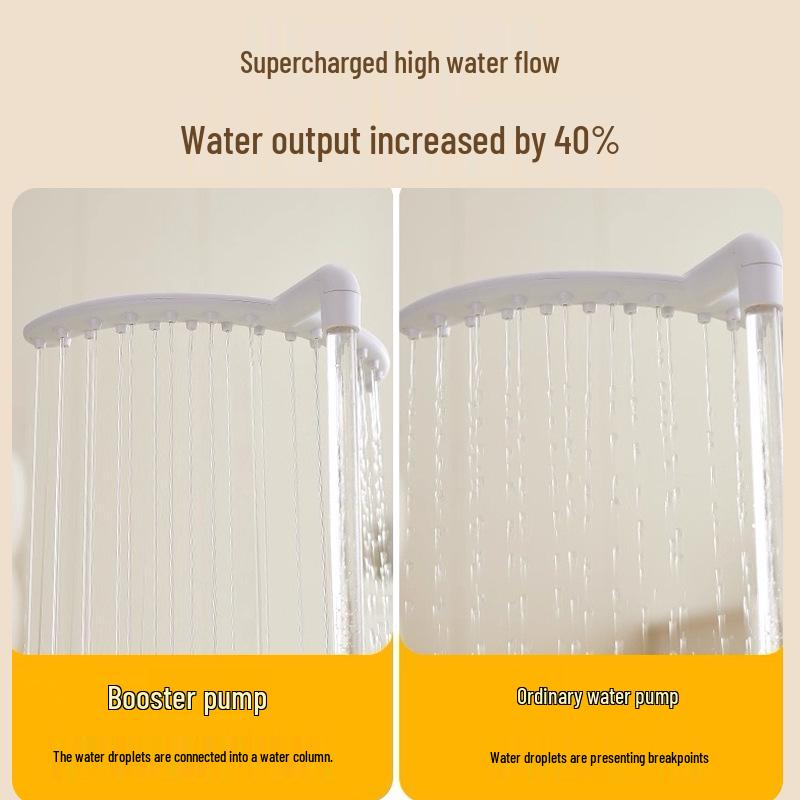 U-Shaped Rain Shower Head: Home Salon Hair Washer with Even Spray & Portable Water Pump, Multiple Outlets