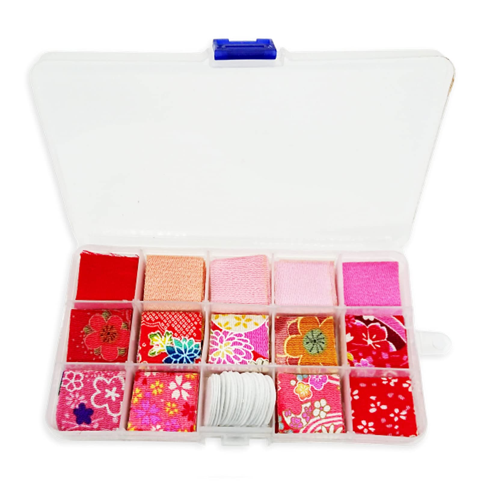 

Aupuru Tsumami Zaiku Chirimen Felt Fabric with 14 Solid 10 Pieces Each Flower Fabric, Pre-Cut Fabric, Washers, Scraps, Colors, Colors, Patterns, (Pink рожевий