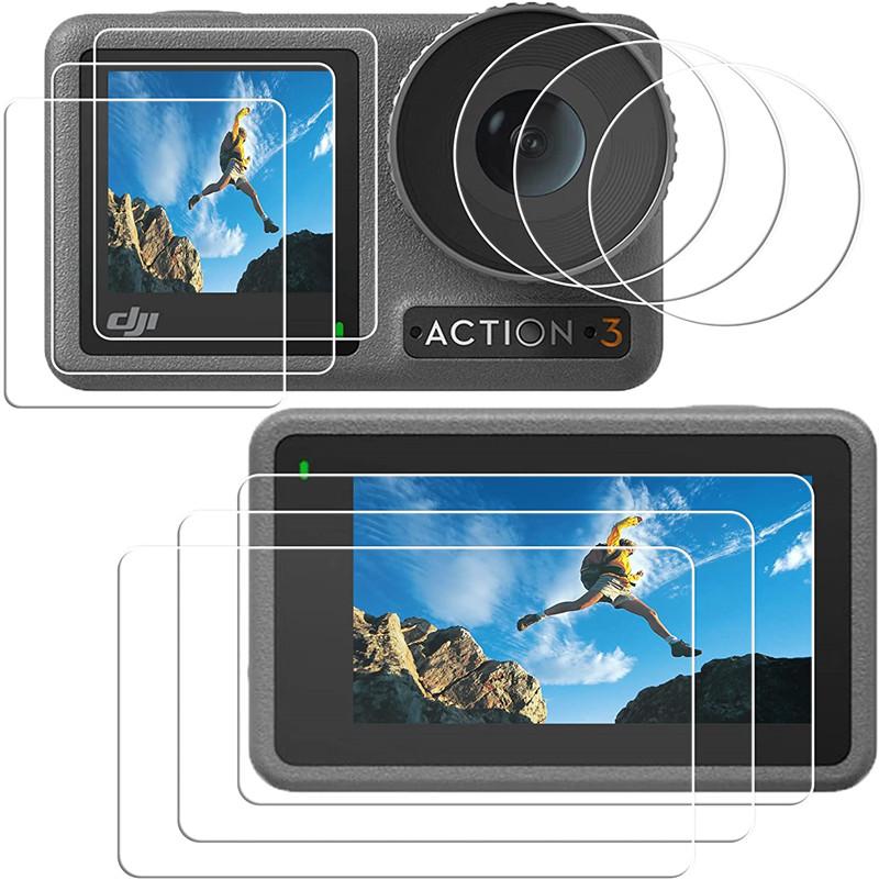 For DJI Action 3 Screen Lens Protector HD Anti-Scratches Tempered Glass for DJI Osmo Action 3 Sports Camera Photo Accessories