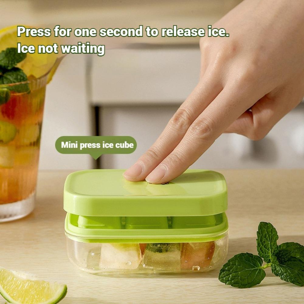 

Ice Grid Ice Storage Box Mini Ice Making Tools New Ice Cube Maker Tray жовтий