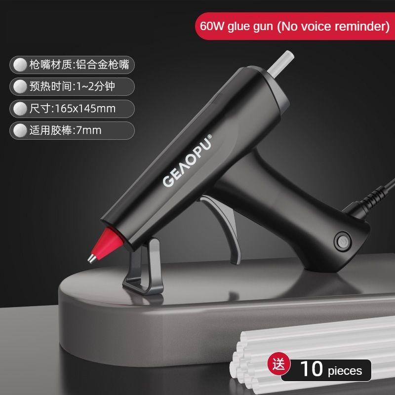 

40/60/80 Вт термоклейовий пістолет інтелектуальний голосовий міні побутовий 7 мм високотемпературний електричний нагрівач ремонтний інструмент Електроінструмент своїми руками