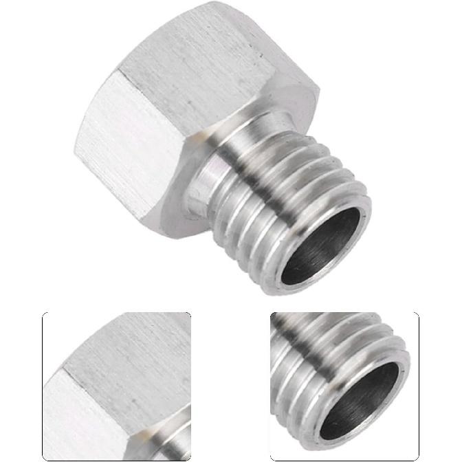 M12x1.5 To 1/8 NPT Fitting Adapter, Aluminium Alloy Fitting Adapter NPT 1/8" Female To Metric M12X1.5 Male Accessory Oil Pressure Adapter, Automotive