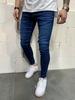New Men'S Jeans Spring Slim-Fit Classic Stretch Washed Pants