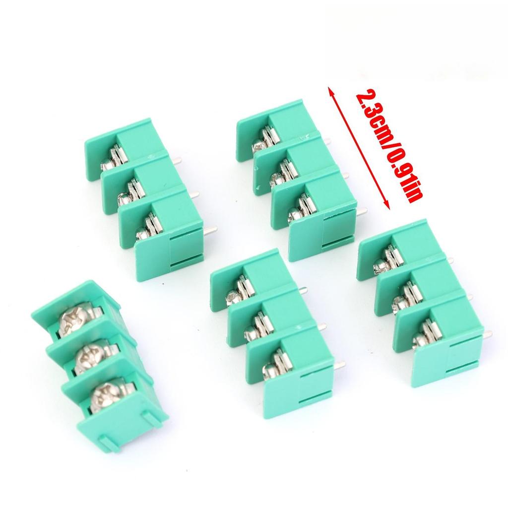 Pitch 1 6mm 2 3mm 3 2mm Barrier Screw PCB Terminal Block Straight 2/3/4 Pin Connector Set Electrical Wire Clamp Fixed Mount