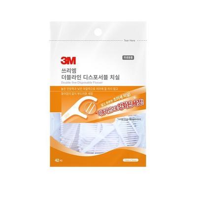 Podwójna nić dentystyczna jednorazowa 42 sztuki