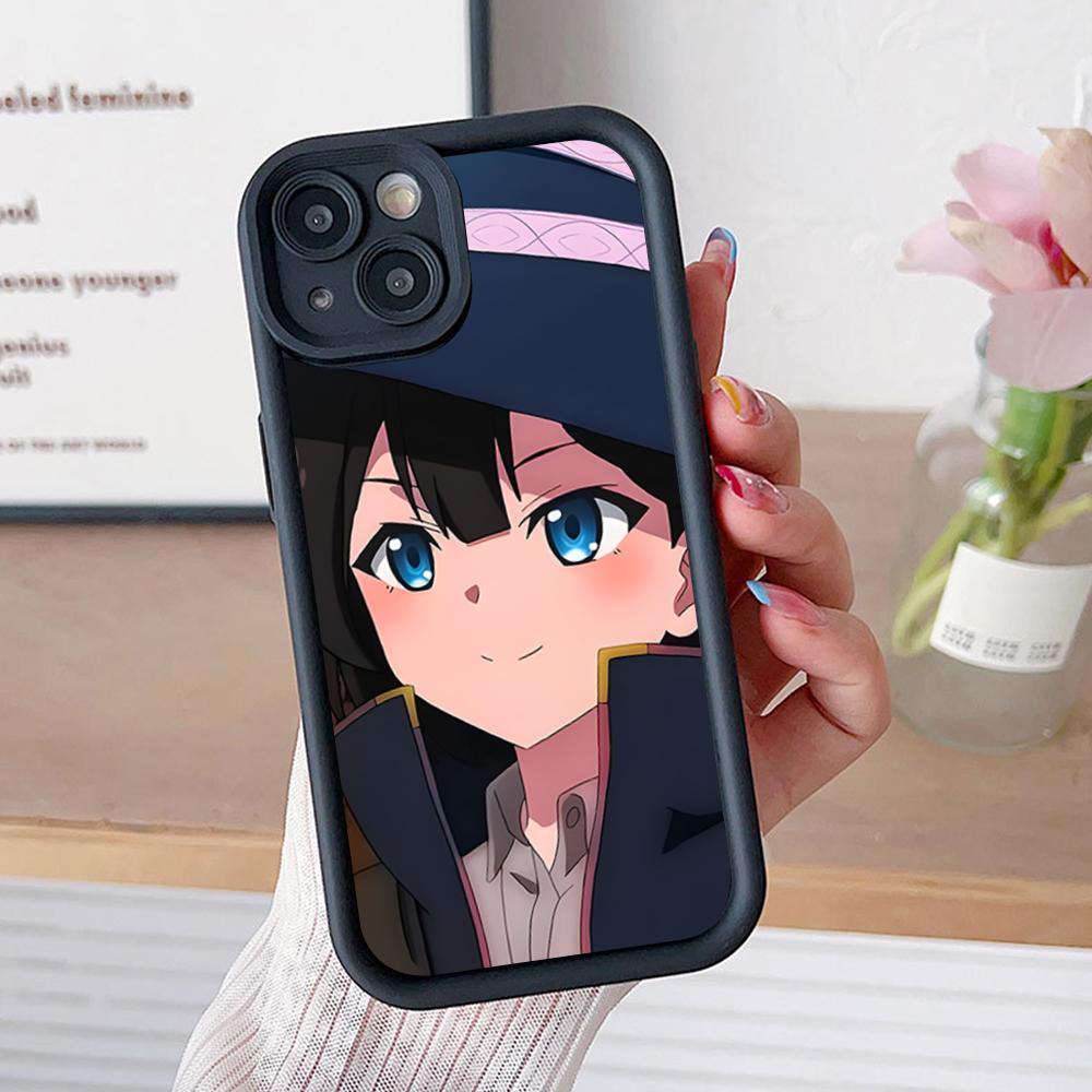 

Wandering Witch Saya Phone Case for iPhone 17 16 15 14 13 12 11 Air Pro Max Plus Black Soft TPU Shockproof Cover iPhone 14