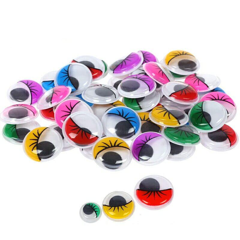 Self-Adhesive Wiggly Doll Eye DIY Handicraft Materials Plastic Movable Color Household Craft Supplies Handmade Accessories TMZ