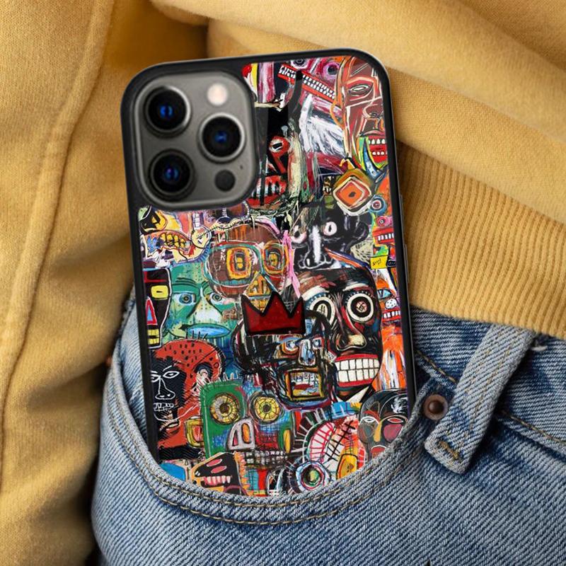 Street Graffiti Painting Soft Phone Case for iPhone 17 Air 16e Pro Max 15 Pro 13 14 Plus 11 12 MagSafe Magnetic Coque