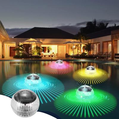 Palline da piscina galleggianti illuminate a energia solare, Palline da piscina solari che cambiano colore, Decorazioni per piscina per piscina/stagno/sorgente calda