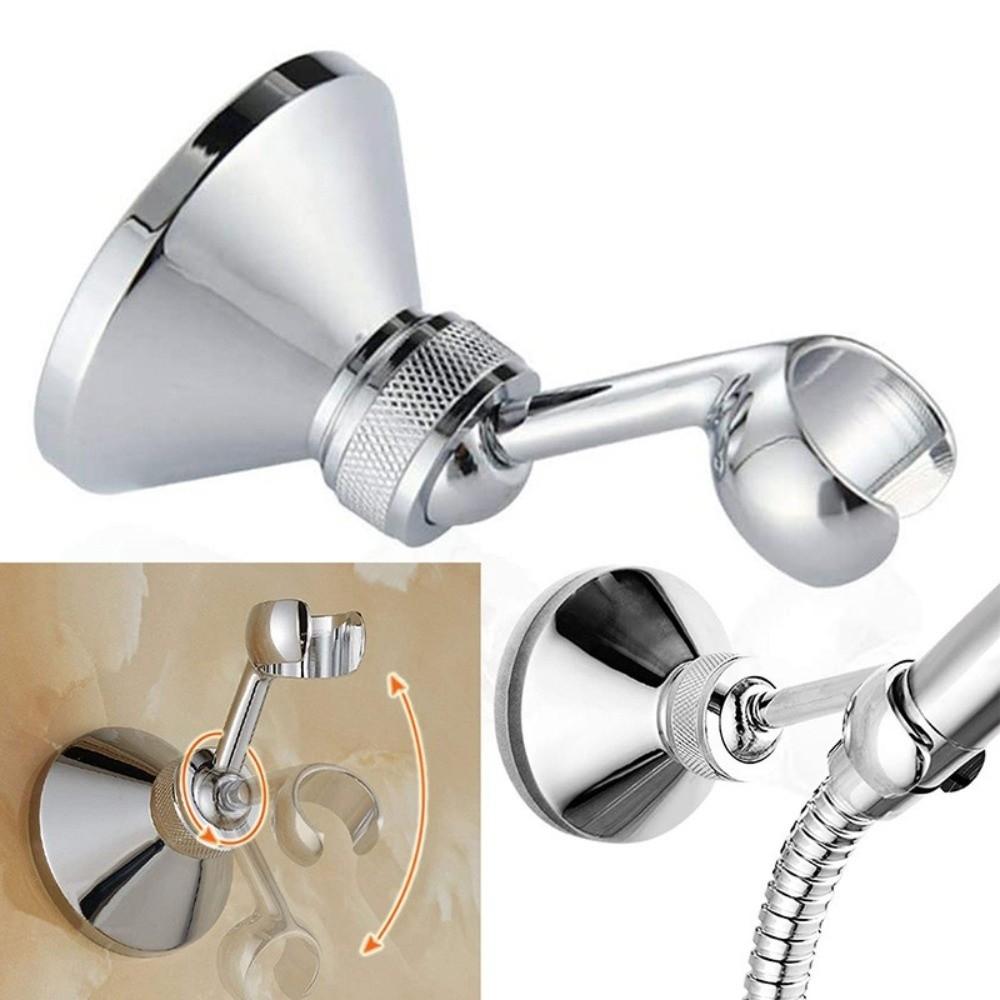 Fixed Base Shower Head Holder Adjustable Shower Bracket Universal Wall Mount Bracket