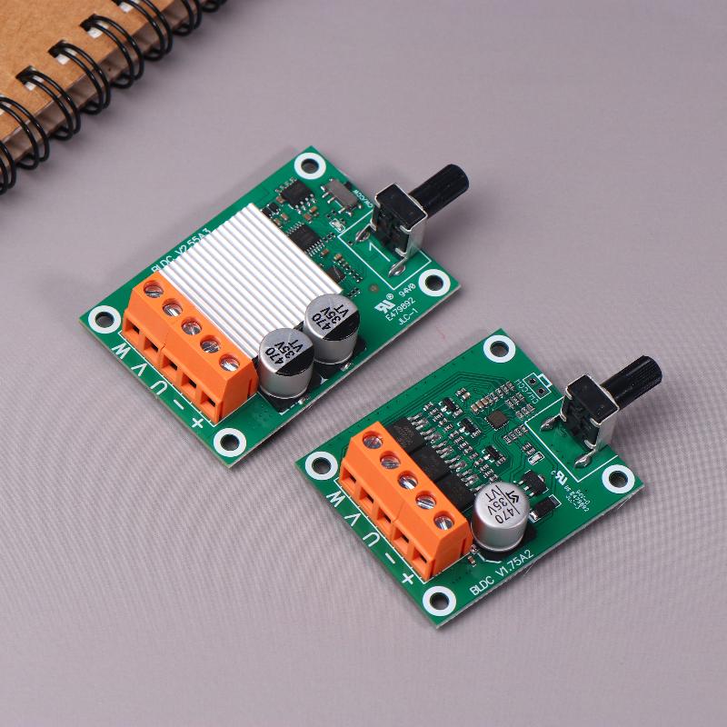 75W 200W Dc 6-24V Brushless Motor Drive Control Board High-Power 6V12V24V Brushless Fan Motor Speed Controller