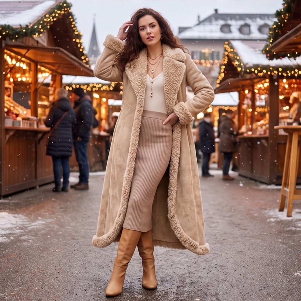 Asymmetrische Winterjas voor Dames