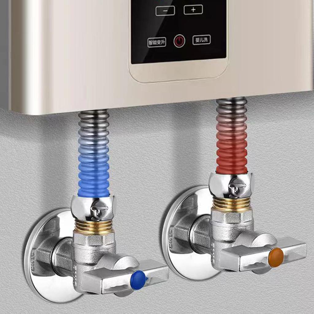 Angle Stop Valves Down On Switch G1/2 Water Stop Valves with Handle Hot/cold Water Flow Control Valves Switch Controllers