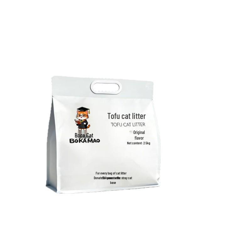Boca Cat Original Tofu Litter, Dust-Free, Deodorizing, Fast Absorbing, Non-Stick, Flushable