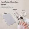 Nail Art Stamper Set: Silicone French Manicure Aid with Steel Plate Template