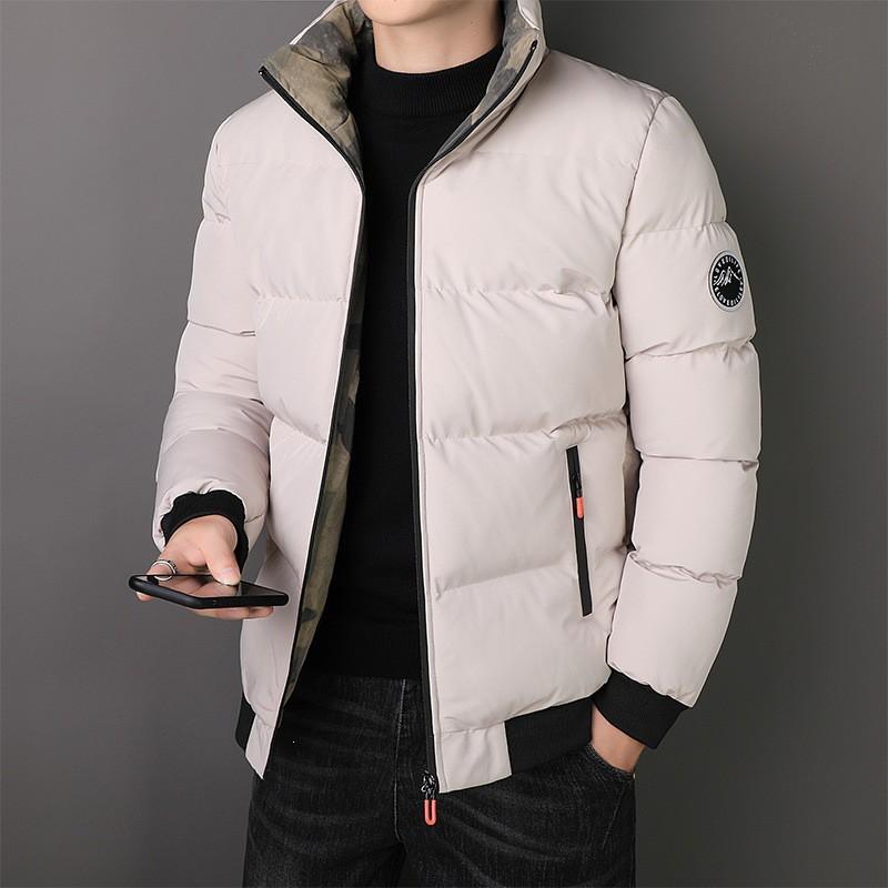 Mens Trendy Winter Cotton Jacket Warm Padded Coat Casual Outerwear Teens