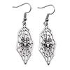 Gothic Spider Charm Dangle Earrings Halloween Horror Arachnid Drop Earrings Dark Punk Goth Jewelry