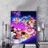 Disney 5D DIY Diamond Painting Disneyland Night Parade Full Round Diamond Mosaic Cartoon Cross Stitch Art Painting for Home Decoration