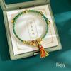 Dragon Boat Festival Woven Five-Color Bracelet: Festive Red Rope & Thread for Children