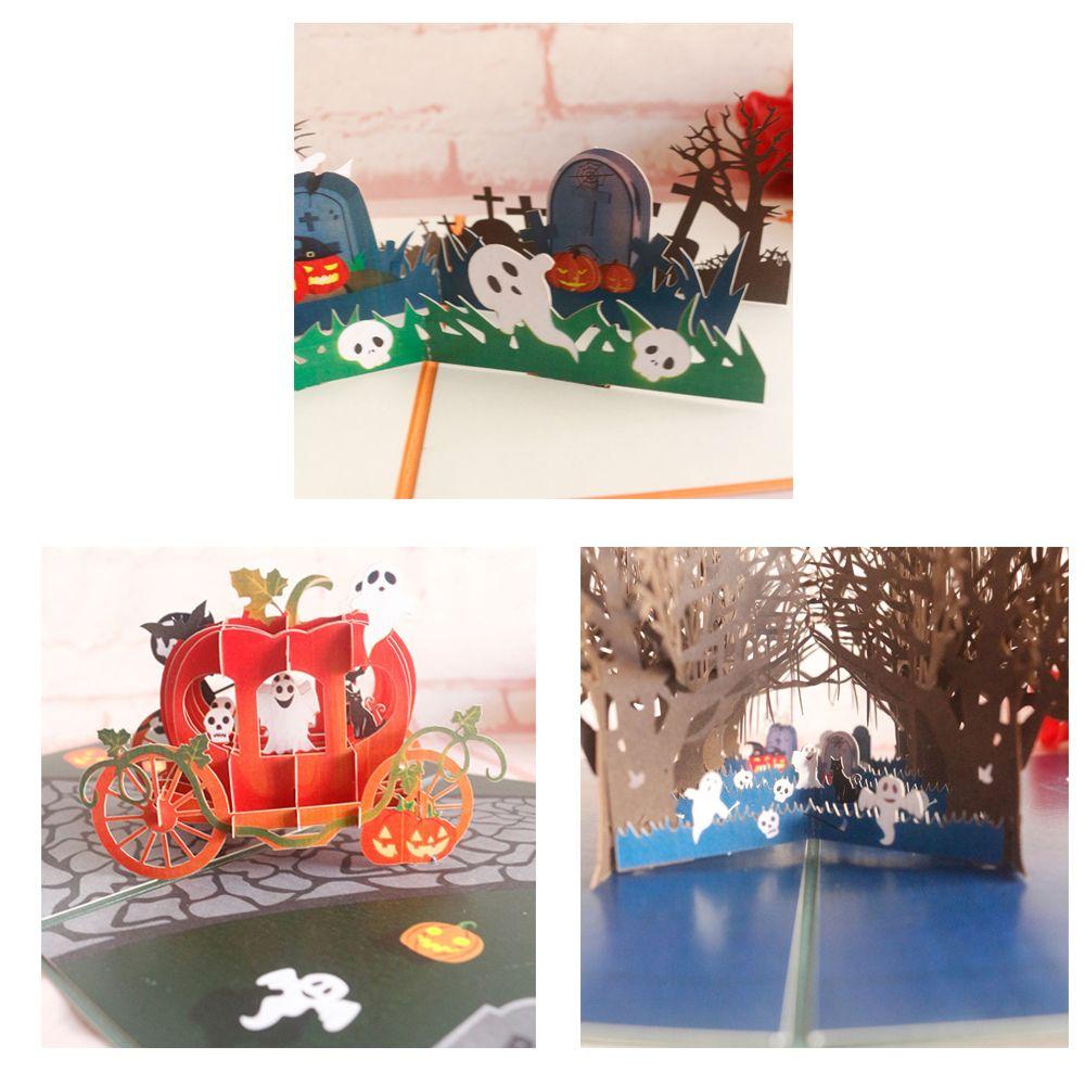 

Message Card Invitations Hallowmas Cards Halloween Postcard Greeting Cards Pumpkin Greeting Card