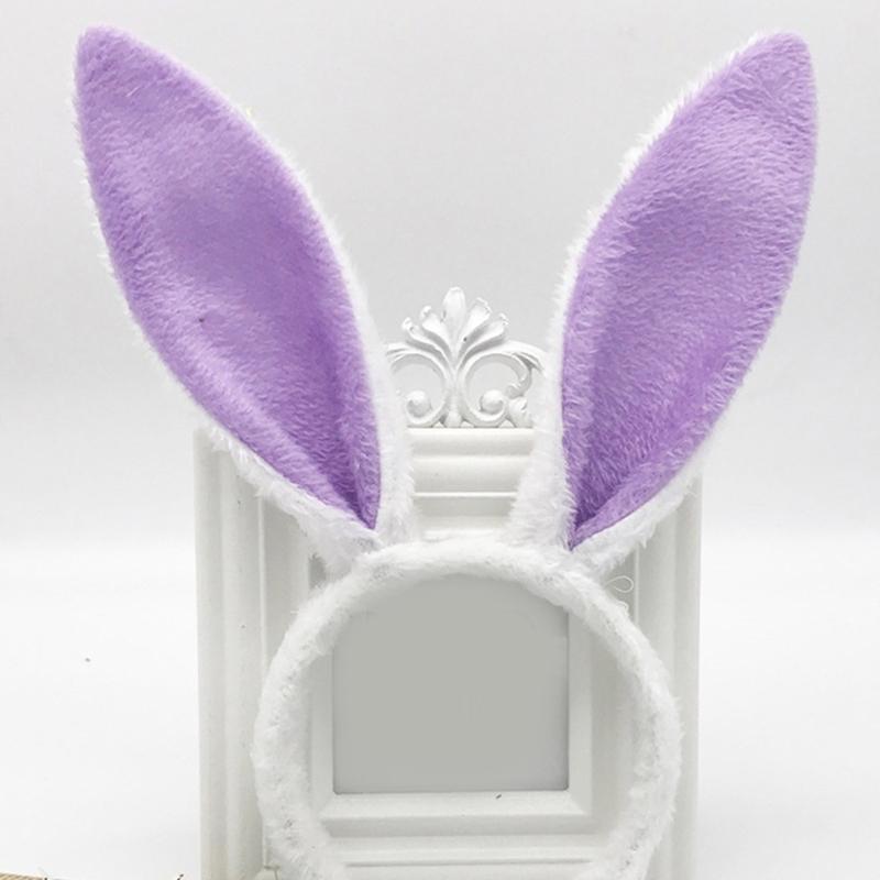 Serre-tête Oreilles de Lapin Cosplay Serre-tête Oreilles d'Animal Serre-tête Pelucheux Accessoires de Costume Thème Fille Fête Headwear