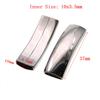 5pcs Stainless Steel Slider Charm Beads, Tube Spacer Beads for Jewelry Making Fit Leather Bracelet DIY Handmade Jewelry Findings