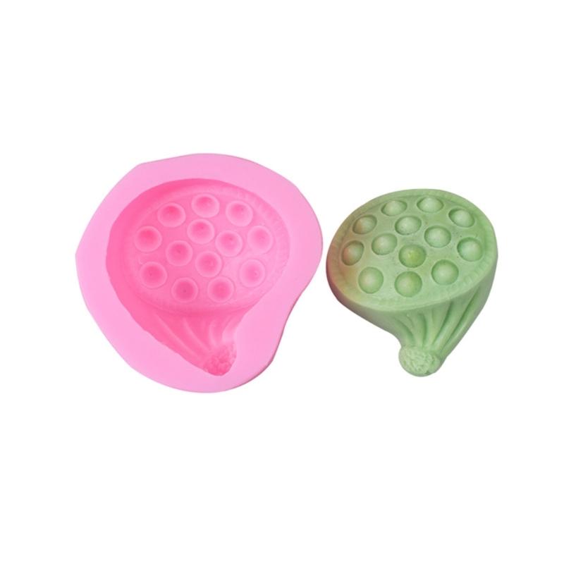 3D Lotus-Flower Shaped Silicone Soap Mold Lotus-Candle Mold Seedpod-of-Lotus Scented Candle Resin Epoxy Mold DIY Art