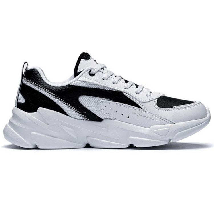 Li-Ning Comfortable Versatile Low-Top Casual Shoes Women Sneakers White Black AGLS172-4