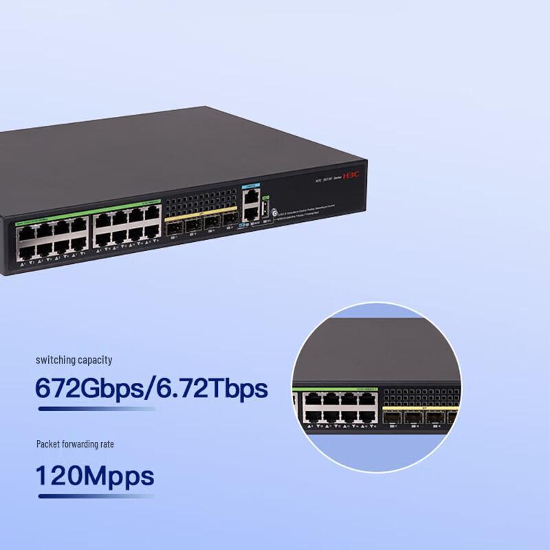 H3C S5135S-16T4S-EI-Q Smart Gigabit Layer 3 Access Switch