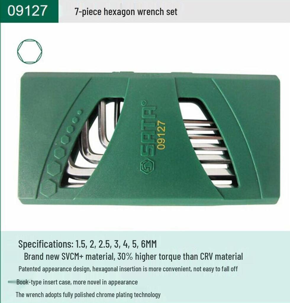 Hex Wrench Set - Mini, Extra Long, Ball & Flat Head, Available in 7, 8, 9, 10, 14 Pieces (Model 09105)