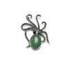 1Pc Colourful Diamonds Gemstones Octopus Brooches, Reiki Healing Crystal Amethyst Agate Opal Gemstone Brooch Pin, Energy Natural Stone Brooch Jewelry