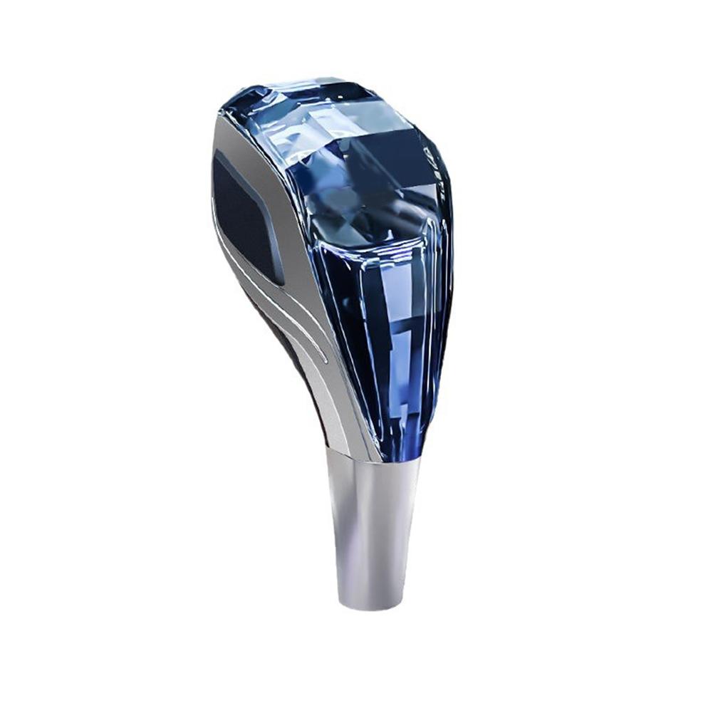 Touch Activated Crystal Cut Shift Knobs with 7 Light Colors Gear Knob Crystal Gear Shift Knob Compatible with Most Cars