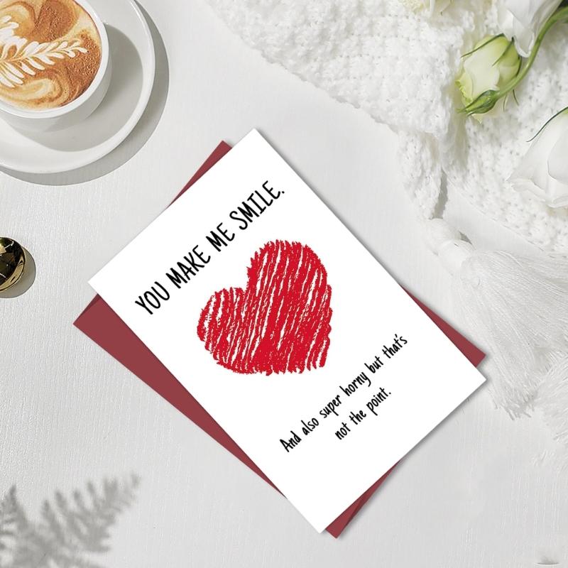 Vtipný text Narozeninová přáníčka Elegantní obálka Karta s texturou kartonu Vhodné pro večírky a oslavy