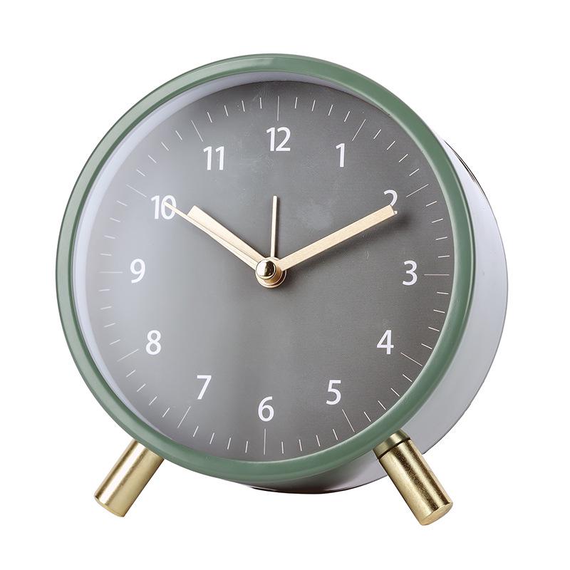 Nordische Stille Schreibtischuhr - Einfache, Stilvolle Weckuhr für Schlafzimmer & Wohnzimmer
