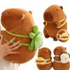 Kawaii Transform Rucksack Capybara Plüschtier Kissen Anhänger Schildkrötenpanzer Auster Biene Capybara Plüschspielzeug Geschenk Für Jungen Und Mädchen