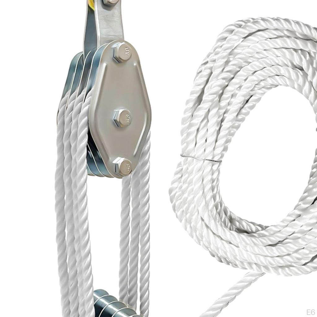 Lift for Heavy Loads, Rotating Pulley Made of Steel
