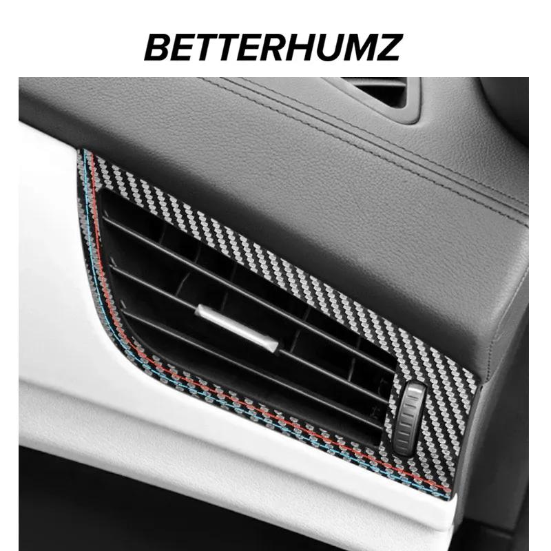 For BMW Z4 E89 2009-2016 Made of Alcantara Dashboard Side Air Vent Outlet Trim Frame Sticker Car Interior Tuning Accessories