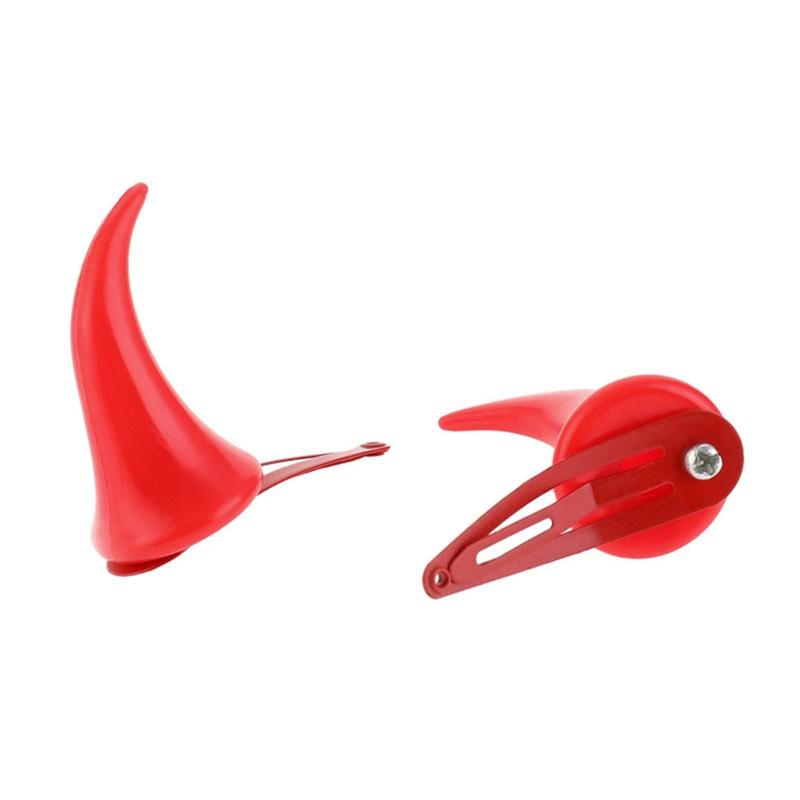 Cartoon Ox Horn Shape Lolita Hair Clip Headwear Anime Cosplay Party Costume Prop