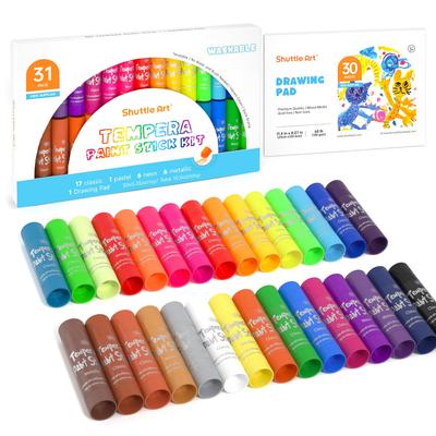 Shuttle Art Temperafarben – perfekt zum Malen und Zeichnen, ideales Geschenk für Kleinkinder und perfekt für den Eingang zu Kindergarten und Grundschule