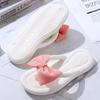 Women's Non-Slip Thick-Soled Bowknot Flip Flops - Fashionable EVA Slippers for Home & Outdoor Wear