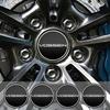 4 Stück 45mm 56mm 60mm 65mm VOSSEN Logo Autoaufkleber für leere Felgendeckel Emblem Felgennabenabdeckung Abzeichen Styling Zubehör