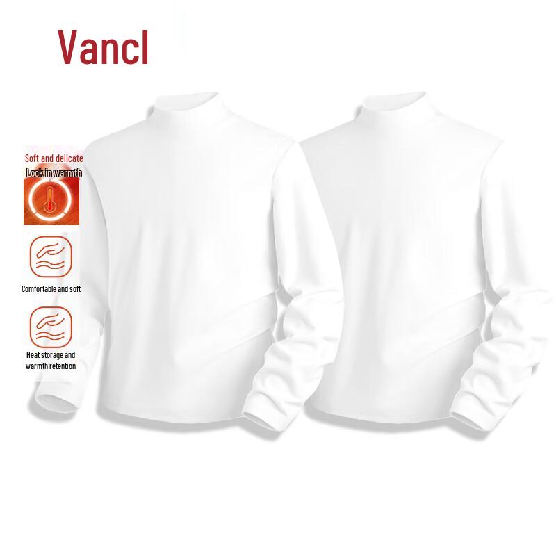 VANCL Men's Warm Fleece Long-Sleeve Base Layer T-Shirt