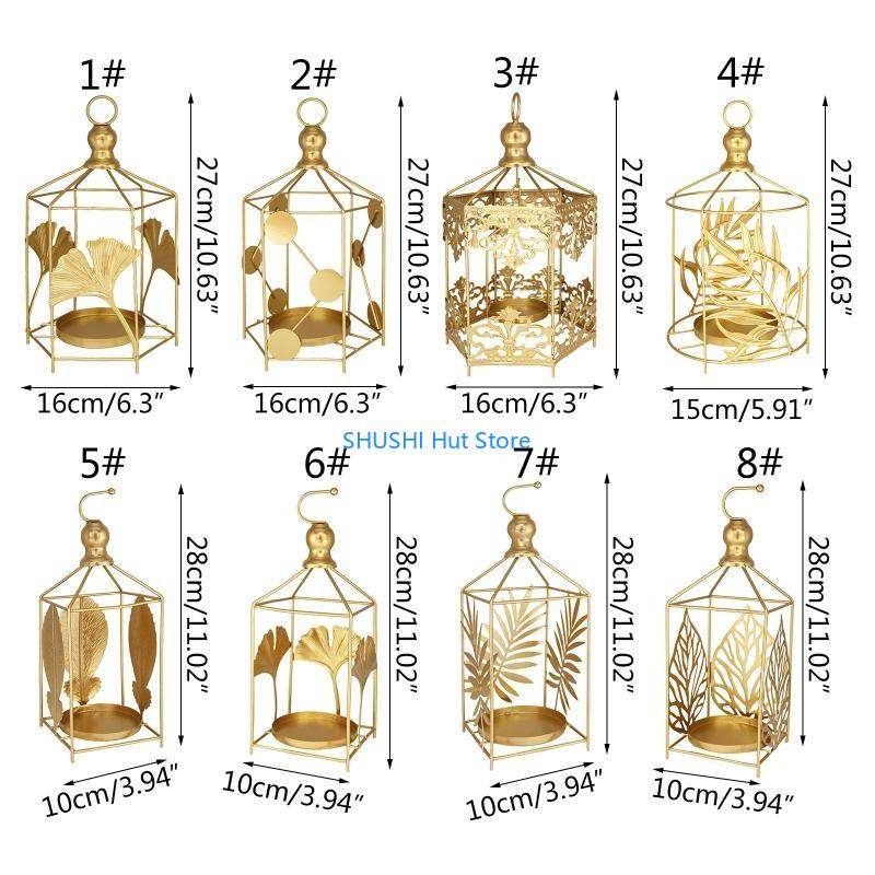 Modern Holder Nordic Light Luxury Metal Candlelight Dinner Wedding Candlesticks Table Decoration 8 Types D57B