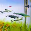 Yousheng Mini Shark Simulated Floating Whales Aquarium Ornaments Realistic Floating Cartoon Figurines Odorless Fish Tank Decoration Vibrant Colors