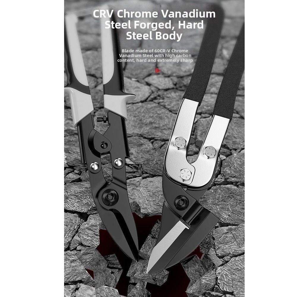 Non-slip Handle Tin Snips Scissors Rustproof Tin Snips Tools Metal Shears  Industrial Use