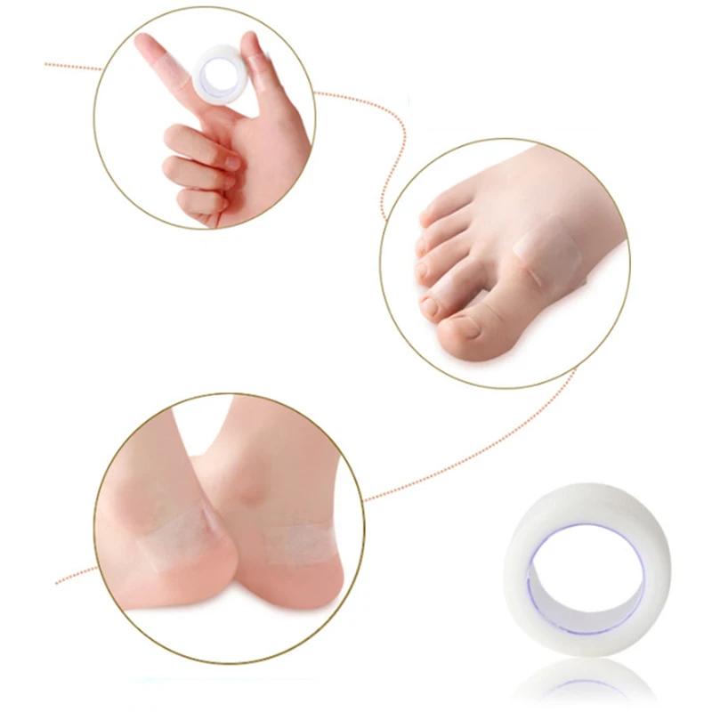 1 Roll Anti-Wear PE Heel Sticker Tape Heel Patch Protector Waterproof First Aid Blister Foot Pad Heel Inserts Grips 5M X 2.5CM