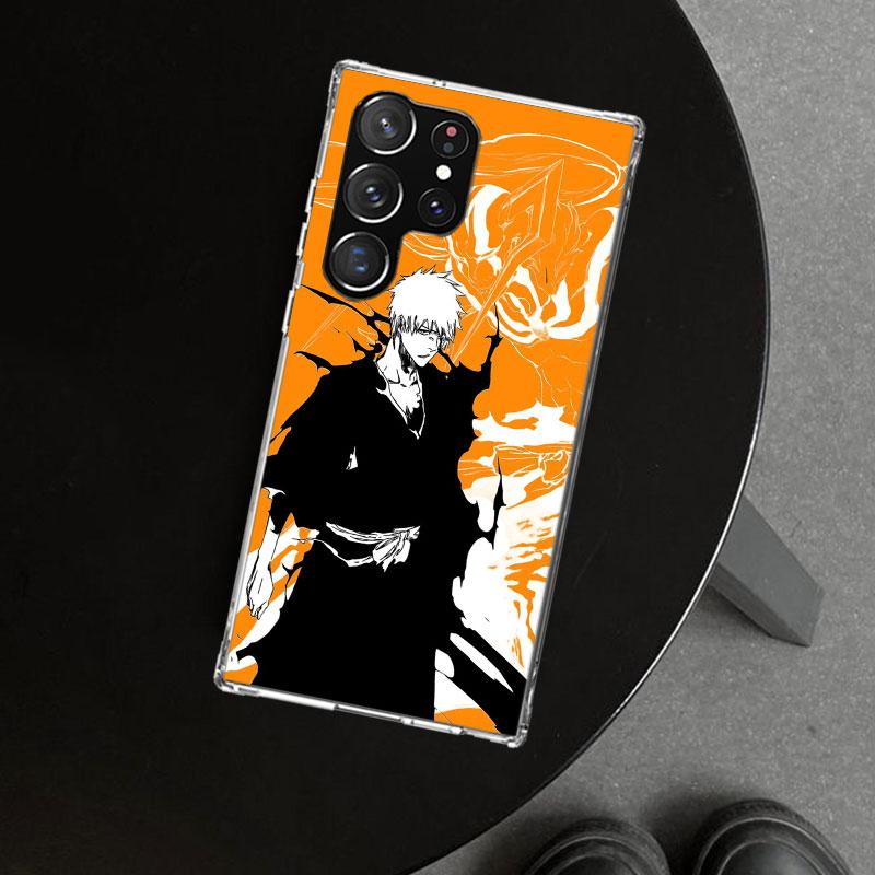 Kurosaki Ichigo Bleach Phone Case Cover for Samsung Galaxy S26 S25 Edge S24 S23 Ultra S22 Plus S21 FE S20 + Art Customized Funda