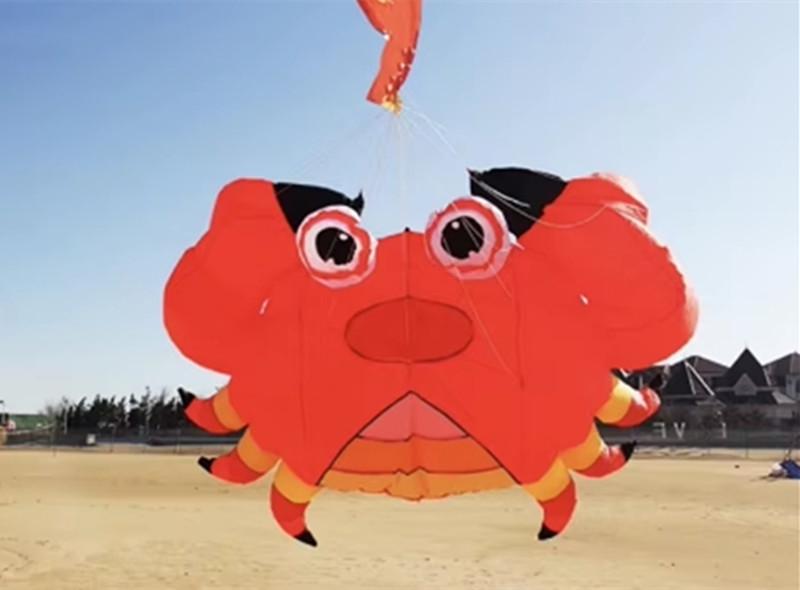 3D Soft Body Crab Pendant Kite