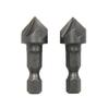 Small Hexagonal Handle Five Edge Chamfering Tool Chamfering Cutter Woodworking Hole Opener Spot Facer Reaming Tool Drill Bit