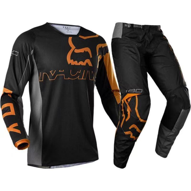FOX Off-Road Downhill Cycling Jersey Set Breathable Quick-Dry Mountain Bike Motocross Apparel Unisex